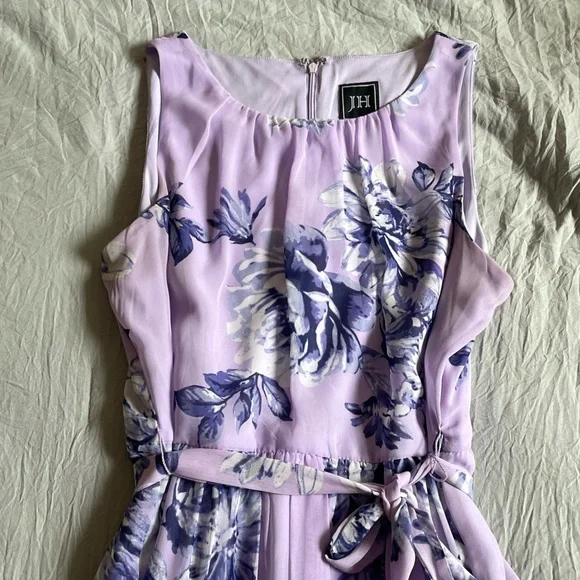 JH sleeveless purple flower maxi dress - Picture 6 of 9